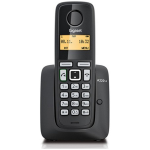 A220 Gigaset and DECT Headset Combo | Plug and Play Remote Working, black.