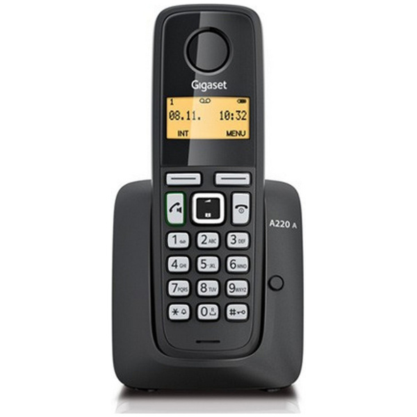 A220 Gigaset and DECT Headset Combo | Plug and Play Remote Working, black.