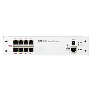 48V Smart Router WiFi Controller with 8 POE ports AN810, front view.