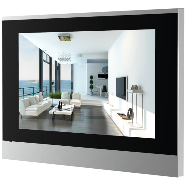 AKUVOX Touch Screen Panel 7" display for Door intercoms 2 WIRE C313W-2, side view.