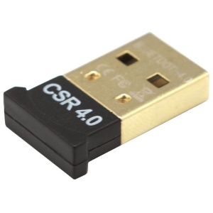 USB Adaptor - Bluetooth Adaptor (if Bluetooth not in-built) BT20, Side view.