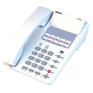 DKP70XW - 12 Button Handsfree Digital Keyphone - White, side view.
