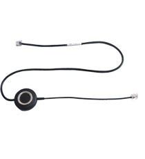 Electronic Hook Switch lead for Cisco AN EHS6, black cord.