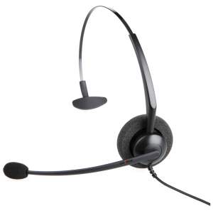 ESH12 - Escene ESH12 Noise Cancelling Wired Headset, black, side view