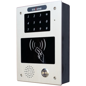 IS720-PRT - Voice & Access IP Door Intercom - side view, silver.
