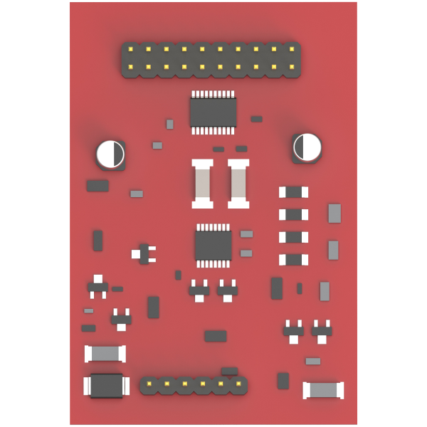 MyO2 FXO Module. Red colour. Front view.