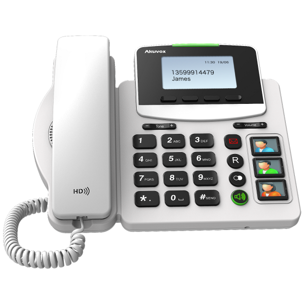 AN R15P Akuvox Health Care Phone, white.