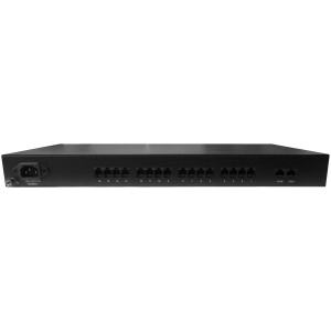 SMG1016S Synway 16 port FXS Gateway. Front view. Black colour.