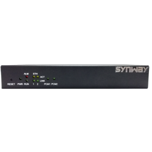 SMG2030L Synway 10-30 Channel PRI Gateway. Front, black colour.