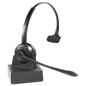 VT9600 VBeT Bluetooth Headset 30 Metres. side view, colour black.