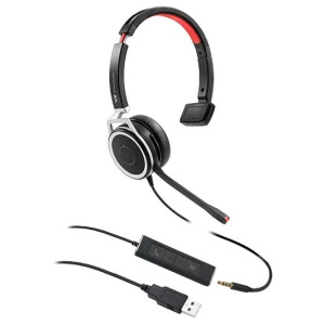 VTX208 VBeT Business Single Ear Headset, side view, black colour.