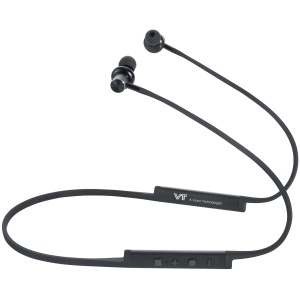 VTSH200 VBeT Headphones - Bluetooth Sport 10 Metres. Side view. black colour.