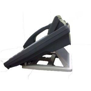 Upright Mounting Bracket for 50/70 Series Handsets (Grey or White) (THE UPMNT IS THE WHITE PART). Side view.